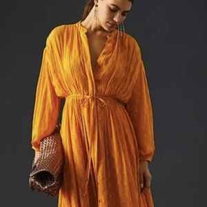 NEW By Anthropologie Allene Shimmer Maxi Dress - size Large